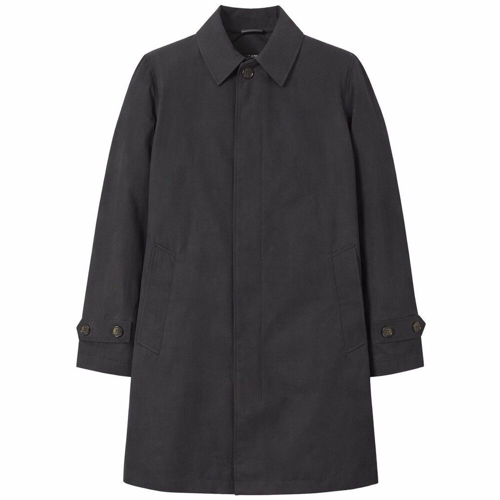 Lauren Ralph Lauren Men’s Black Car Coat Plaid Lined Button Front Jacket 44R - Picture 1 of 16